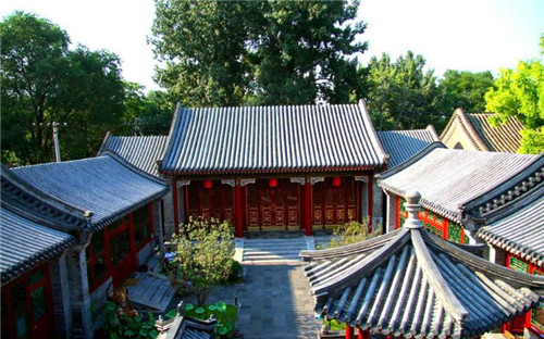 仿古青砖中式四合院